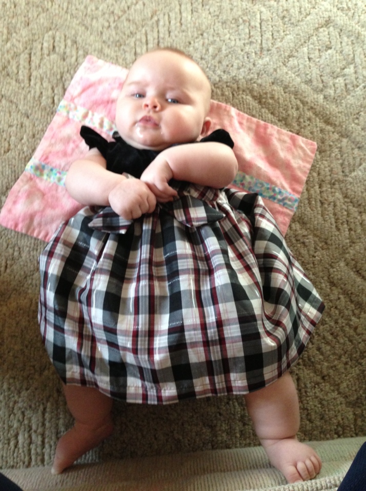 L in her Easter dress.