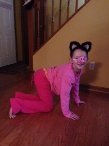 S as Wilbur the pig for fictional character day
